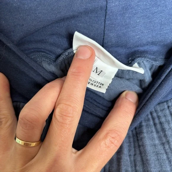 Bryn Walker Blue Cotton Gauze Market Maxi Skirt Size M EUC - Picture 7 of 8